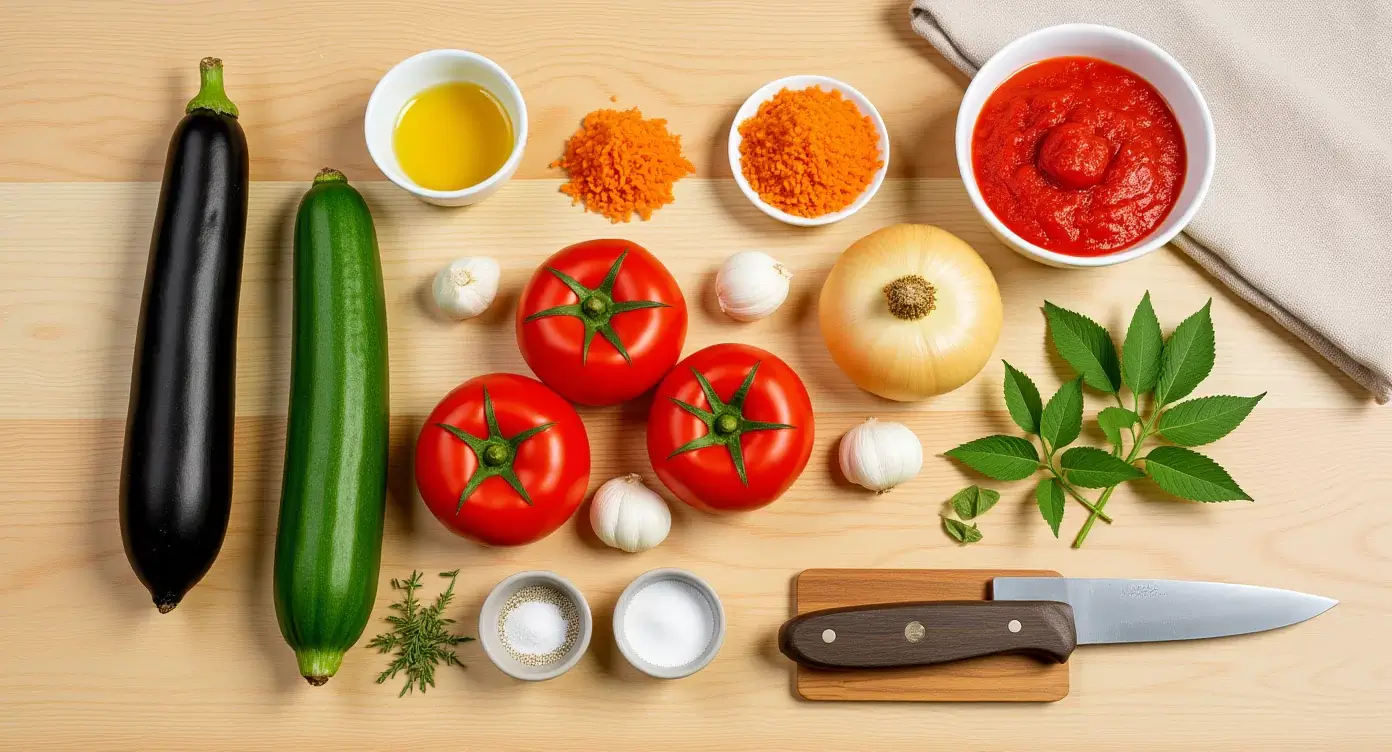 Ingrédients de la ratatouille