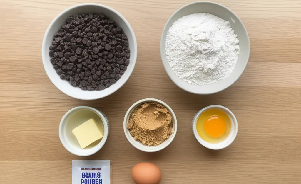Ingrédients nécessaires pour faire des cookies Mie Caline maison