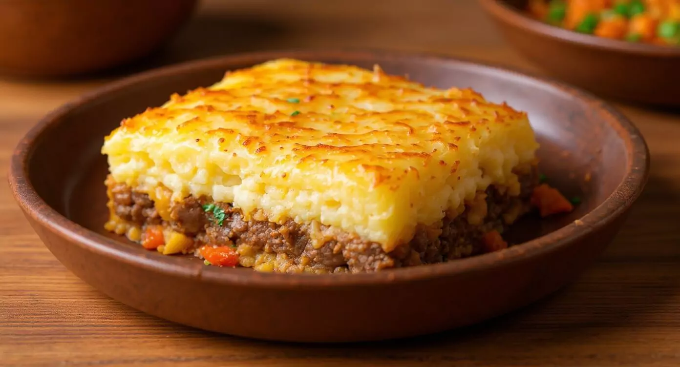 Recette hachis parmentier traditionnel français avec purée dorée et viande savoureuse