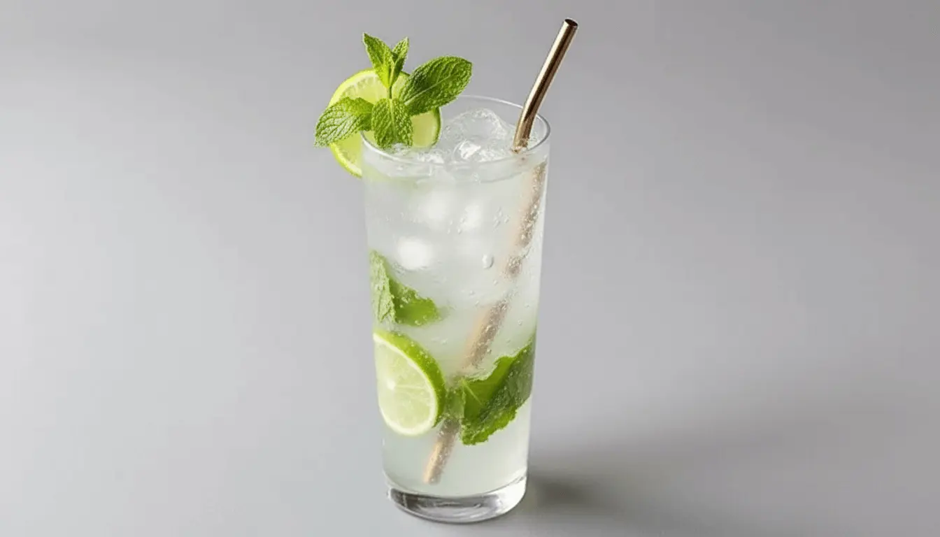 Notre recette mojito authentique avec menthe fraîche, citron vert et rhum blanc dans un verre rafraîchissant