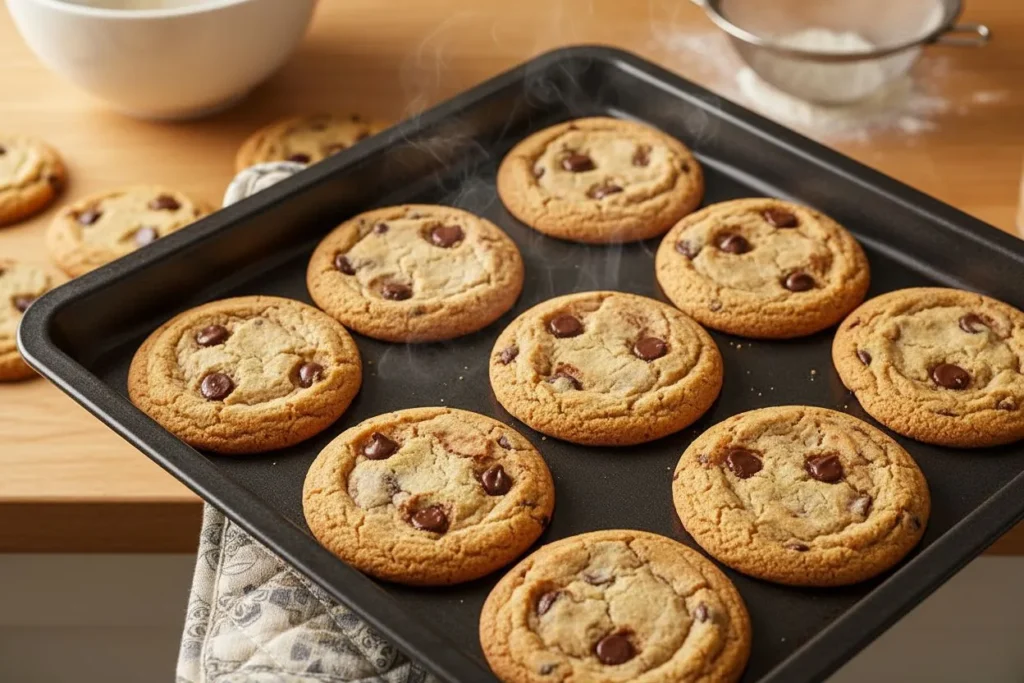 Cookies Mie Caline moelleux sortant du four